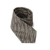 Giorgio Armani Black And White Silk Ty - Neckties