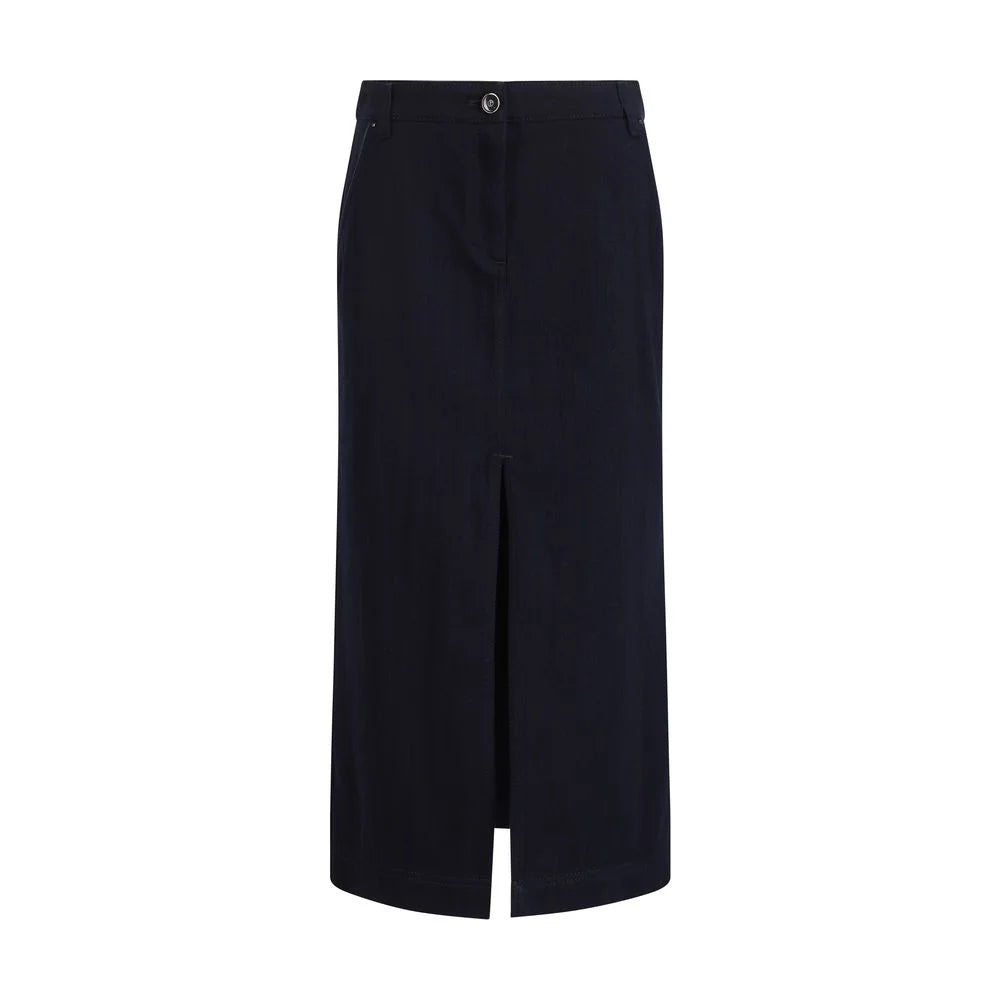 Giorgio Armani Blue Cotton Skirt - EU44 | US44 - Skirts