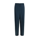Giorgio Armani Blue Silk Casual Pants - IT44 | L