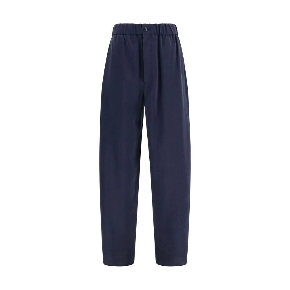 Giorgio Armani Tummansininen Silkkihousu - IT46 | S