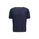 Giorgio Armani Blue Silk Sweatshirt - IT50 | L