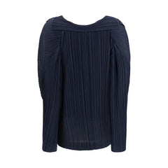 Giorgio Armani Modre viskózové potiskane tricko - IT46|XL