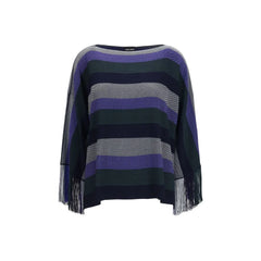 Giorgio Armani Blue Viscose Sweater - IT46|XL