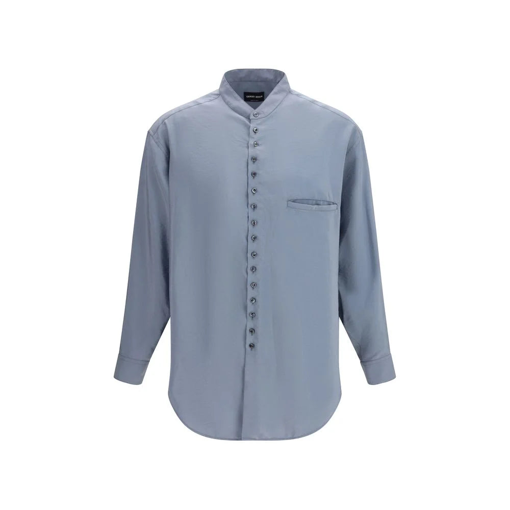 Giorgio Armani Harmaa Silkkipaita
