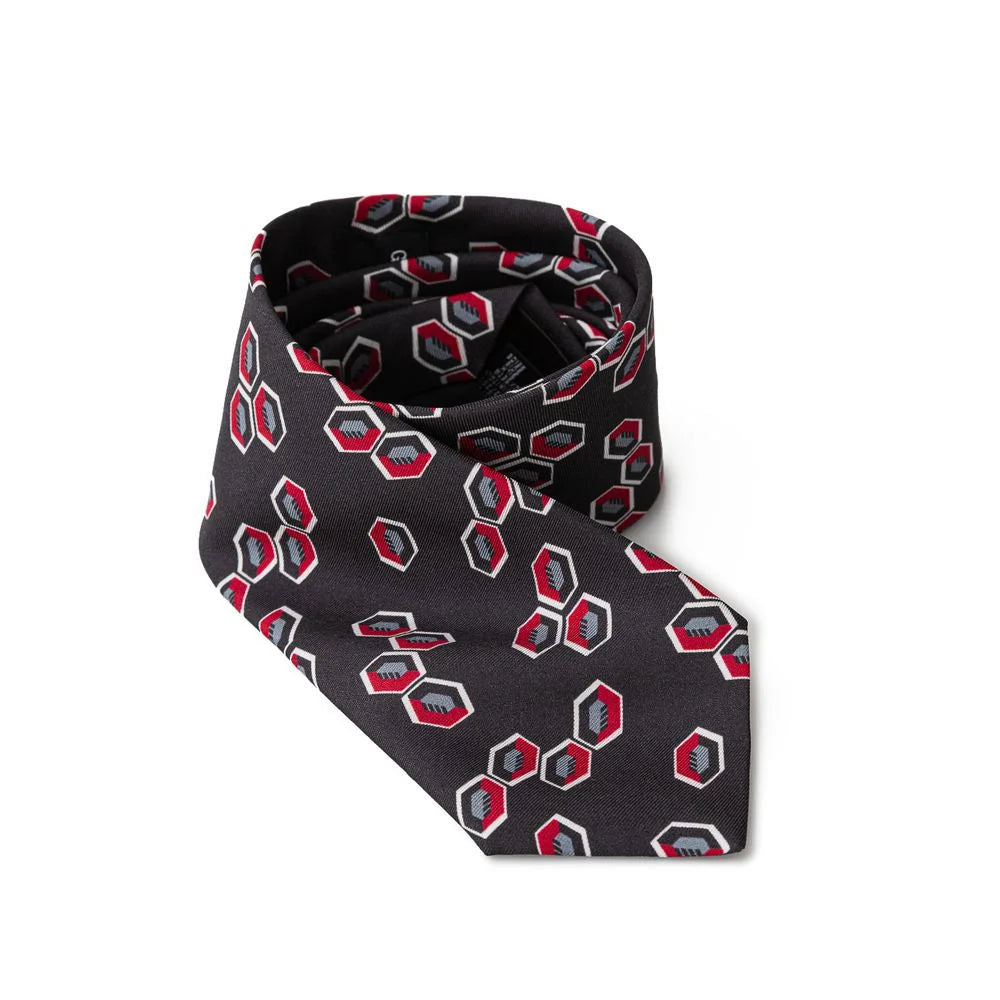 Giorgio Armani Gray Silk Ty - Neckties