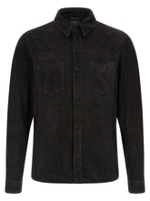 GIORGIO BRATO Μπλούζα από Δέρμα Suede Black