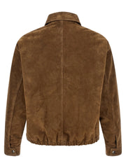 GIORGIO BRATO Brown Calfskin Leather Jacket