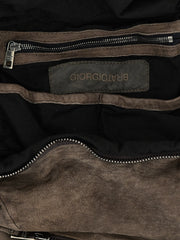 GIORGIO BRATO Brown Lamb Leather Backpack