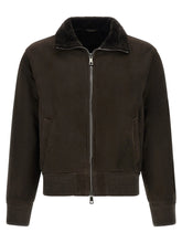 GIORGIO BRATO Brown Lamb Leather Leather Jacket