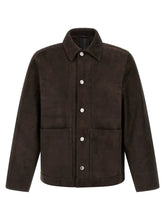 GIORGIO BRATO Brown Suede Leather Leather Jacket