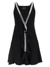 Giovanni Bedin Black Viscose Short Dress - IT40