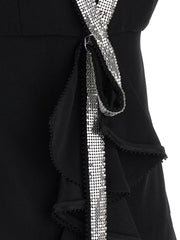 Giovanni Bedin Black Viscose Short Dress - IT40