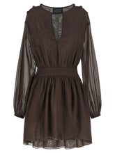 Giovanni Bedin Brown Cotton Short Dress - IT40