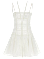 Giovanni Bedin White Polyamide Short Dress