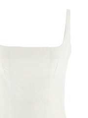 Giovanni Bedin White Poplin Short Dress - IT40