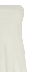 Giovanni Bedin White Silk Long Dress - IT40