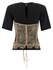 Giuseppe Di Morabito Black Viscose T-Shirt - IT38