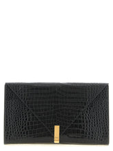 Giuseppe Zanotti Black Calfskin Clutch Bag