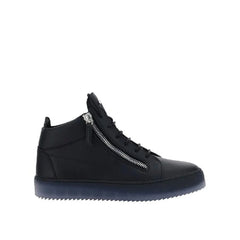 Giuseppe Zanotti Black Calfskin High Top Sneakers - EU39.5/US6.5