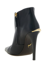 Giuseppe Zanotti Black Lamb Leather Ankle Boots