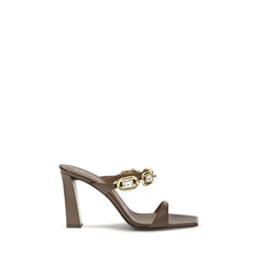 Giuseppe Zanotti Brown Calf Leather Bos Taurus Sandals - EU38/US8