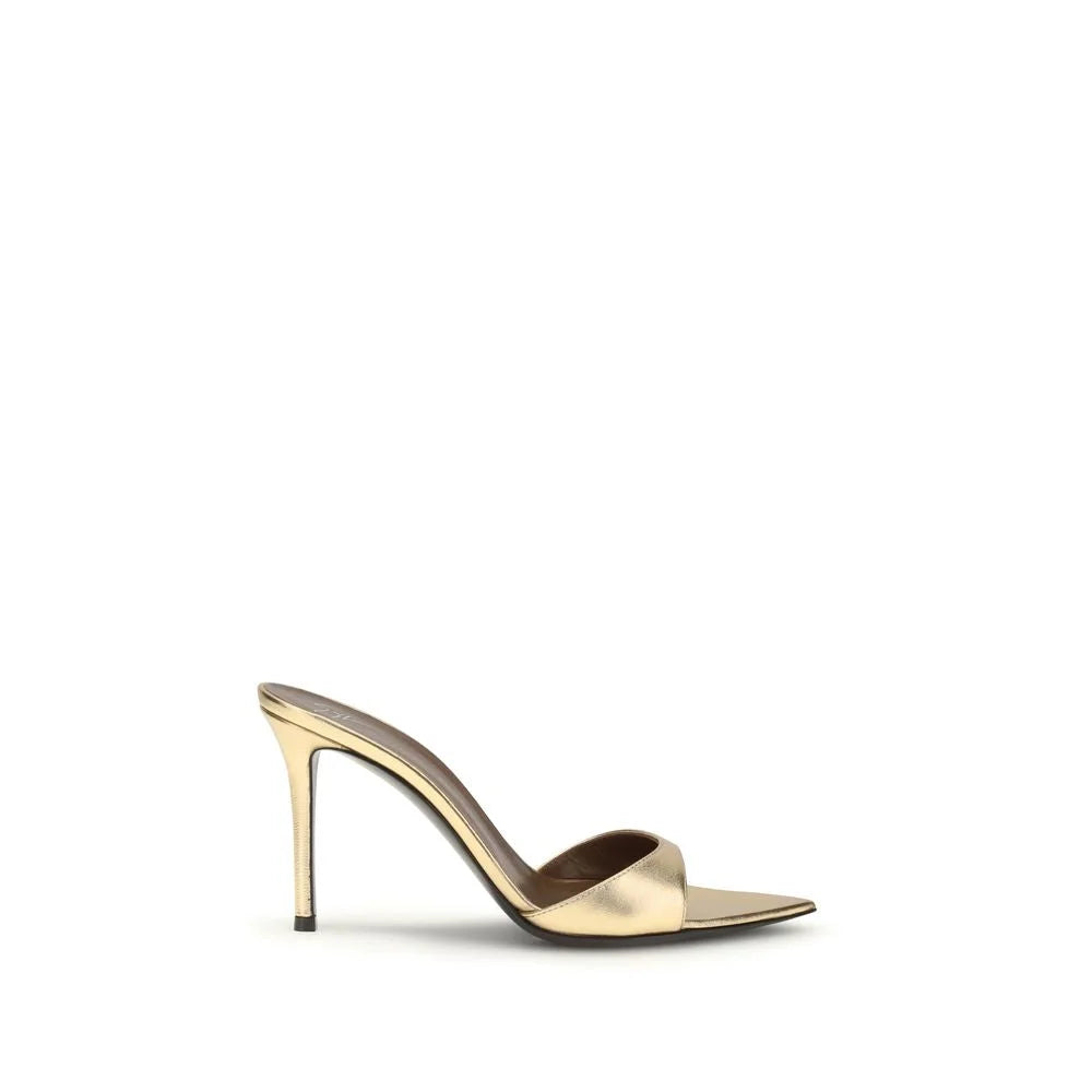 Giuseppe Zanotti Gold Leather Stiletto Heel Sandals