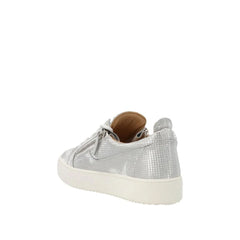 Giuseppe Zanotti Silver Fabric Low Top Sneakers - EU40/US7
