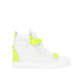 Giuseppe Zanotti White Calfskin High Top Sneakers