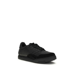 Givenchy Black Calf Leather Bos Taurus Low Top Sneakers - EU46/US13