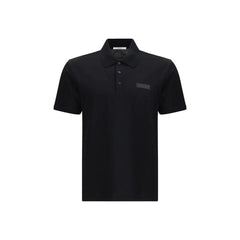 Givenchy Black Cotton Polo Shirt