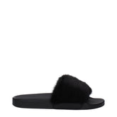 Givenchy Black Cotton Slippers Sandals
