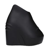 Givenchy Black Cotton Wedges Sandals