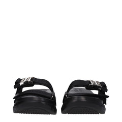 Givenchy Black Fabric Slippers Sandals - EU40/US7 - Sandals
