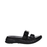 Givenchy Black Fabric Slippers Sandals - EU40/US7 - Sandals