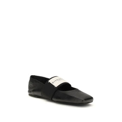 Givenchy Black Lamb Ovis Aries Aries Ballet Flats