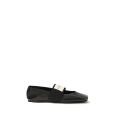 Givenchy Black Lamb Ovis Aries Aries Ballet Flats