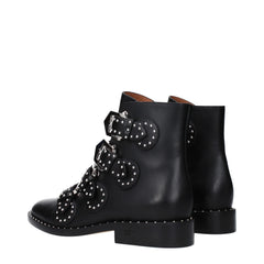 Givenchy Black Leather Ankle Boots - EU35/US5