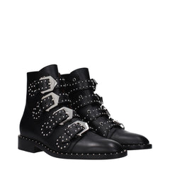 Givenchy Black Leather Ankle Boots - EU35/US5