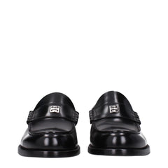 Givenchy Black Leather Slip-On Loafers - EU40/US7