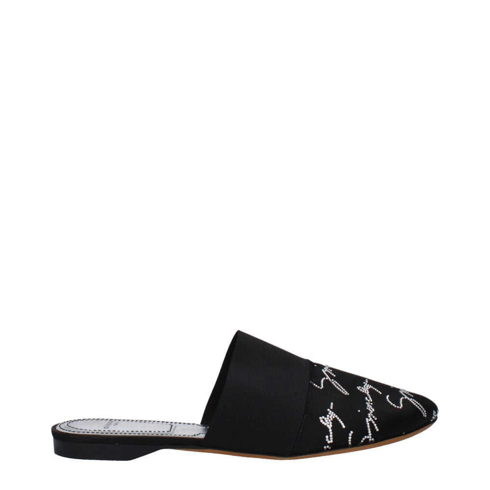 Givenchy Black Satin Slippers Sandals - Sandals