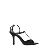 Givenchy Black Satin Stiletto Heels Sandals - EU41/US11 - Sandals