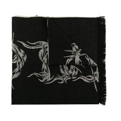 Givenchy Black Virgin Wool Scarf - Scarves & Shawls