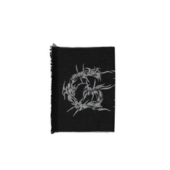 Givenchy Black Virgin Wool Scarf - Scarves & Shawls