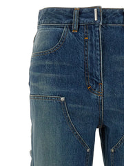 Givenchy Blue Cotton Flared Jeans