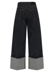 Givenchy Blue Cotton Flared Jeans