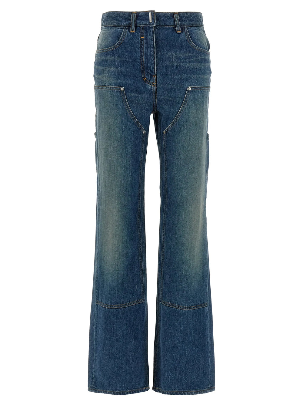 Givenchy Blue Cotton Flared Jeans