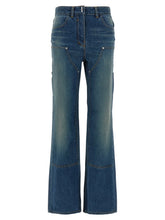 Givenchy Blue Cotton Flared Jeans