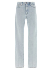 Givenchy Blue Cotton Straight-Leg Jeans