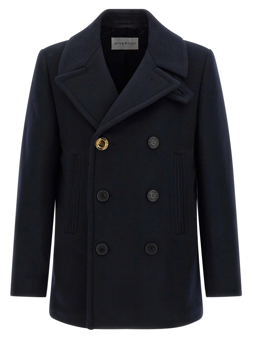 Givenchy Blue Wool Coat - IT52 | XL