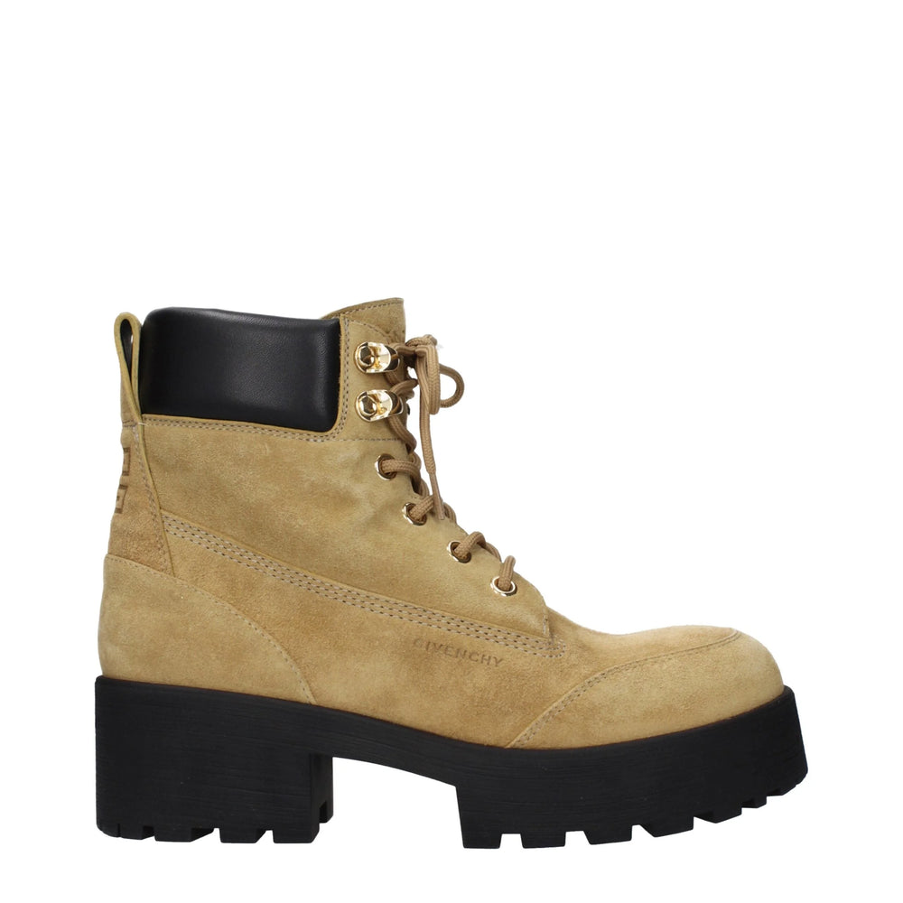 Givenchy Hnědé kožené kotníkové boty